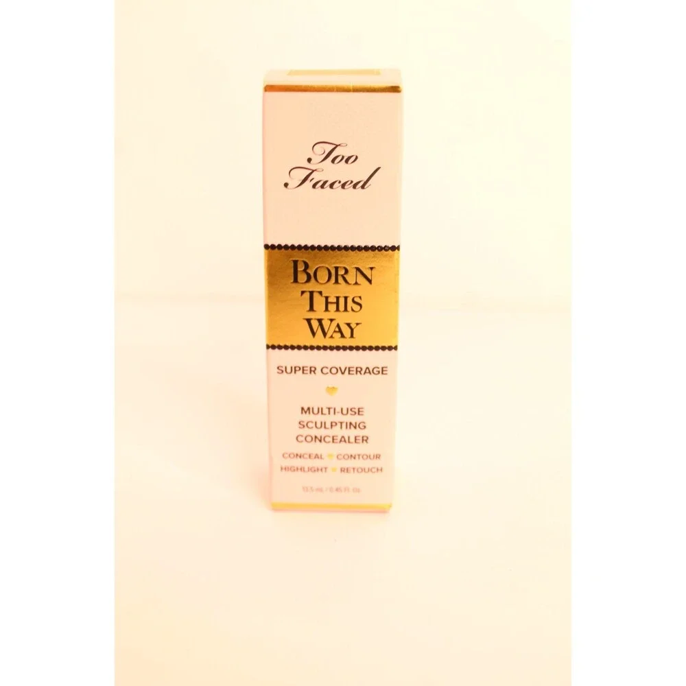 Too Faced Born This Way Golden Super Coverage Multi-Use Concealer 0.50 oz NIB